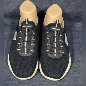 Skechers Navy Blue Textile Tennis Shoes Size 8.5